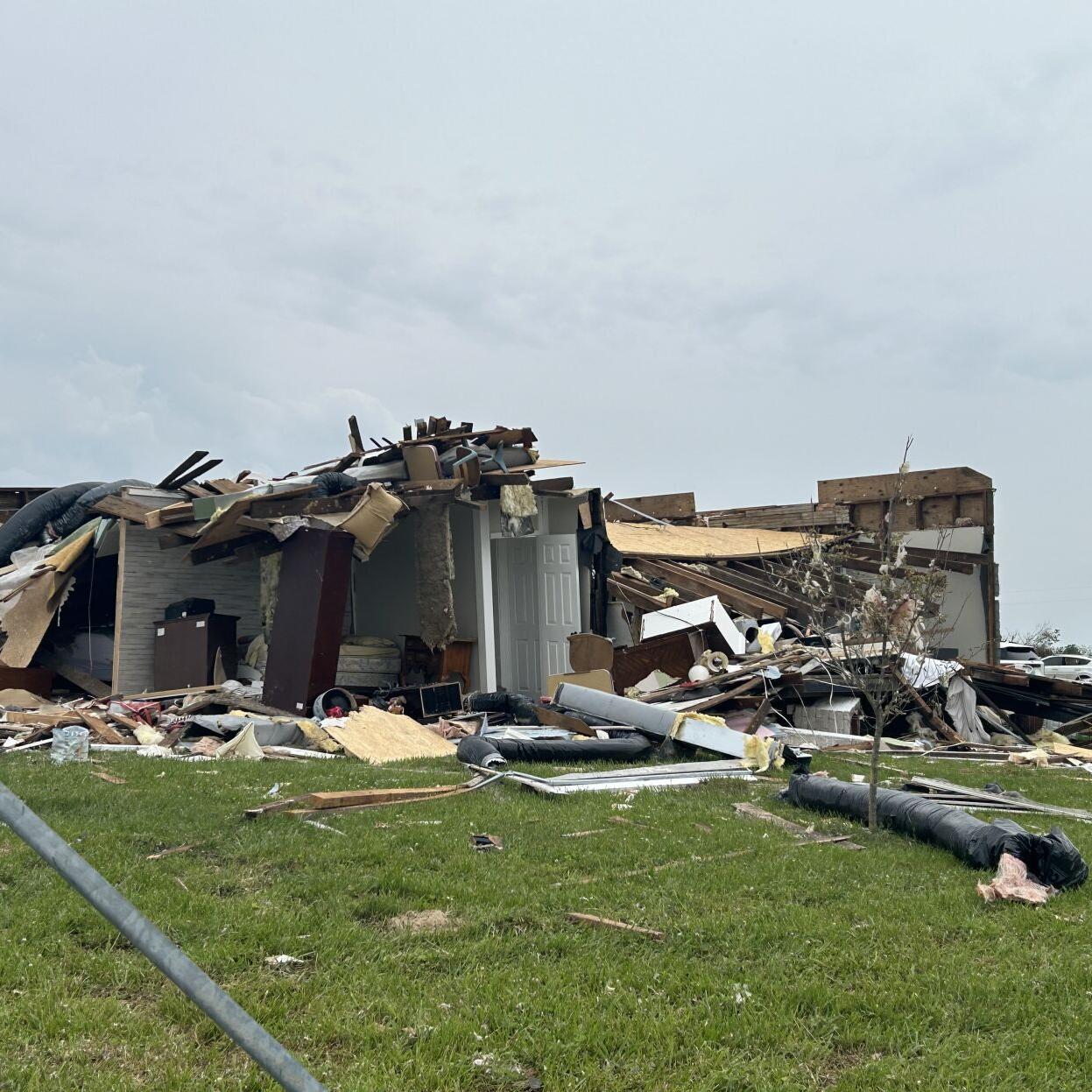 London tornado damage 5-19-25